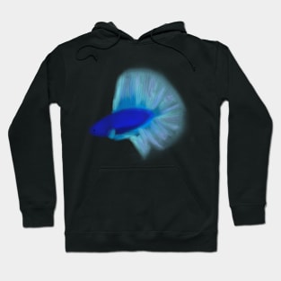 Betta Fish Blue Hoodie